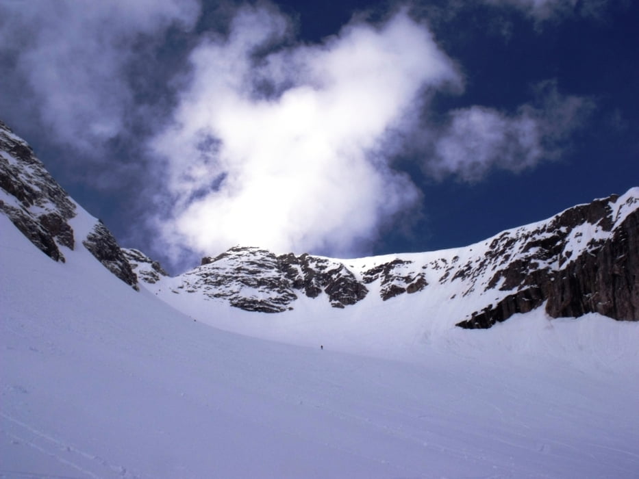 Marmolada, discesa da Punta Rocca