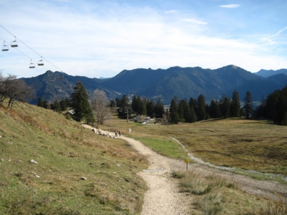 Brauneck von Süd nach Nord