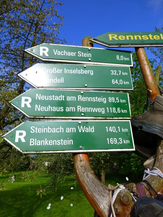 Rennsteig in 3 Tagen Eisenach-Hörschel-Oberhof