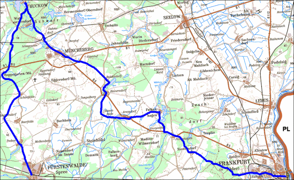 041) Fürstenwalde - Buckow - Frankfurt (Oder)