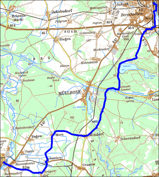 027) Jakobsweg: Frankfurt - Beeskow