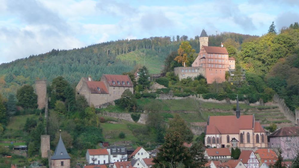vom Schloß in Hirschhorn zur Burg Dilsberg