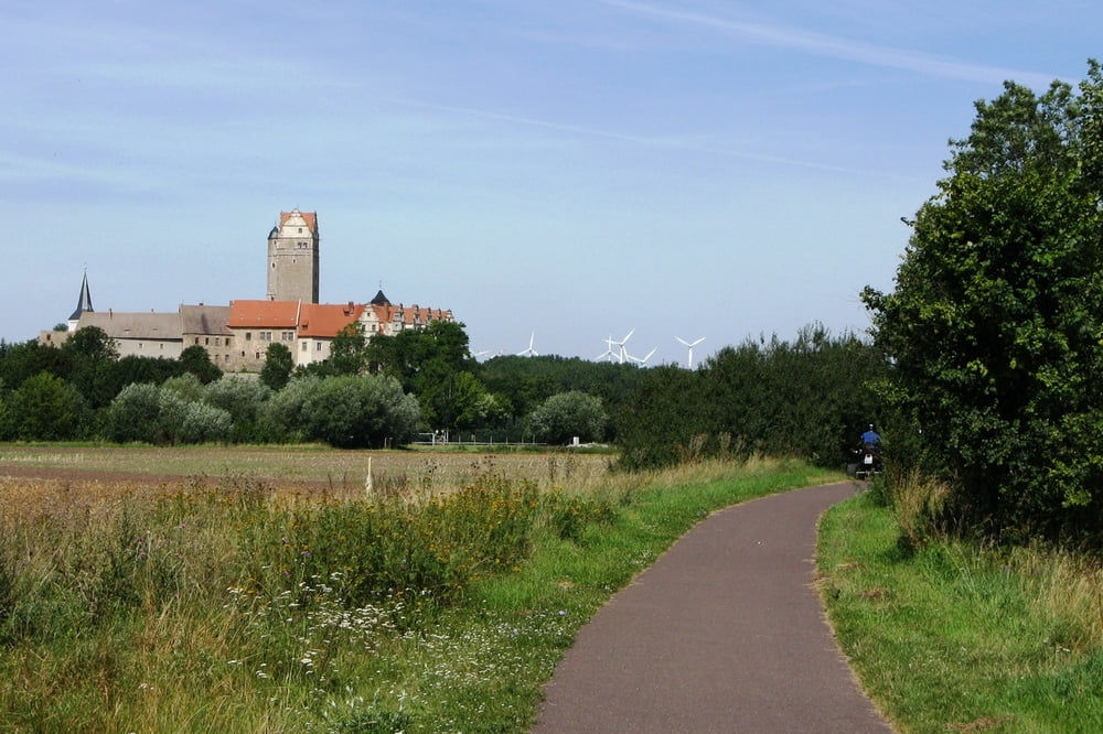 Blick auf Schloss Plötzkau