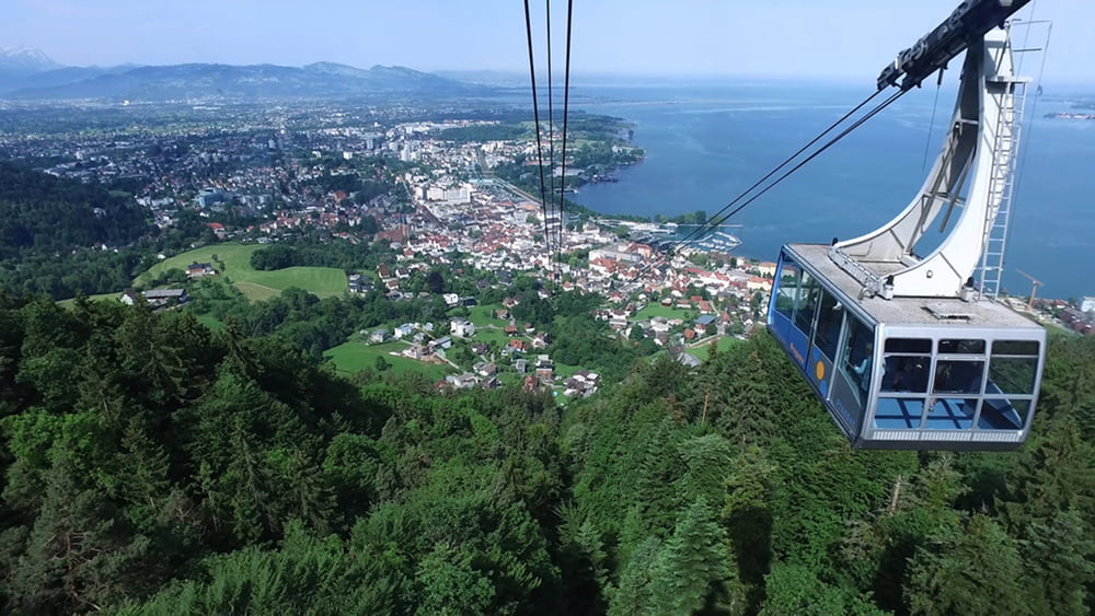 Vom Pfänder nach Bregenz