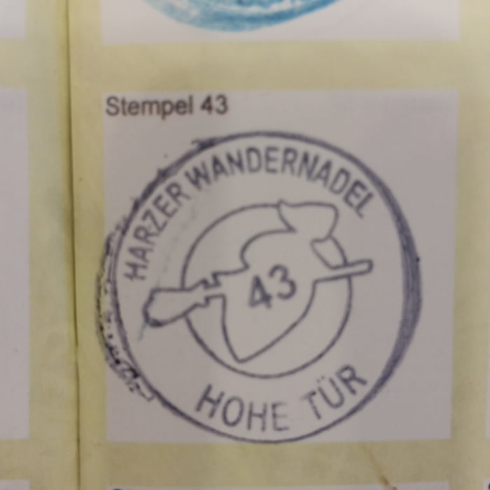 347. Steina - Harz, Rund um die Steinatalsperre mit Stempelstelle 43 