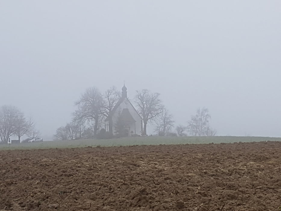 St. Wendelin im Nebel
