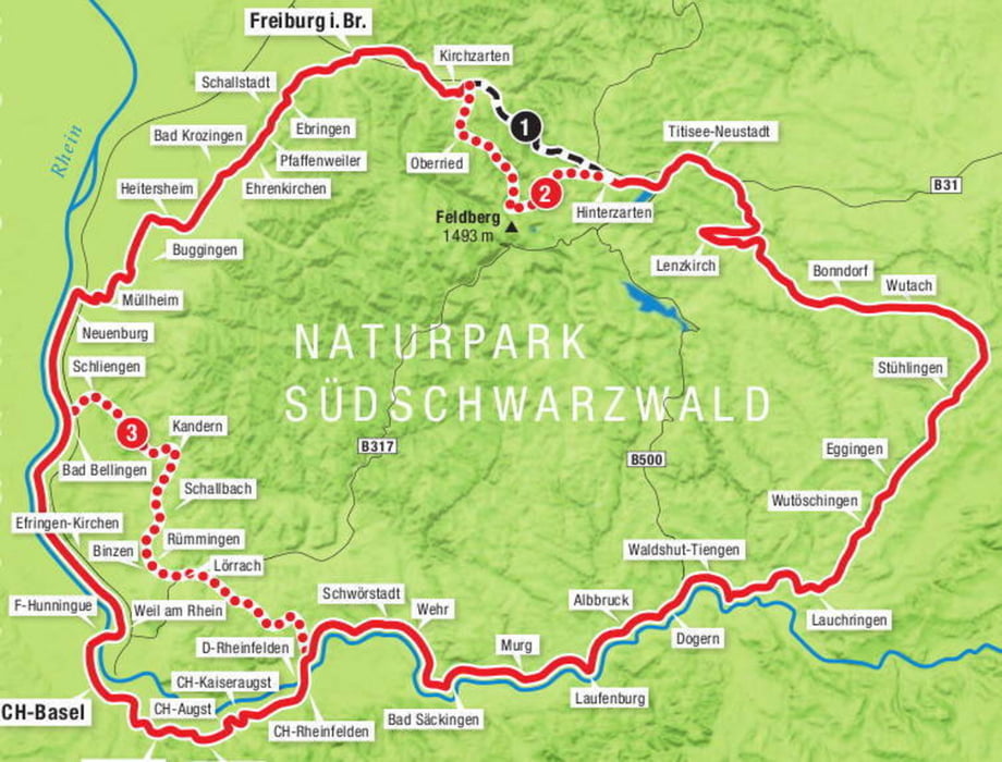 Südschwarzwaldrunde 5 Tage Hinterzarten-Freiburg