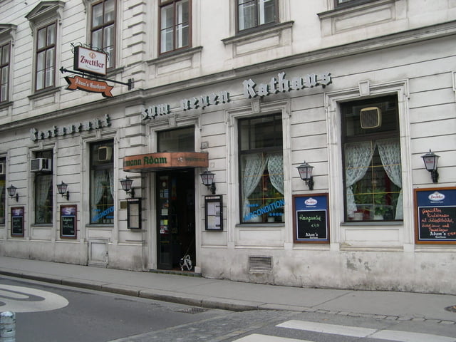 Durch Wien zum Restaurant Adam