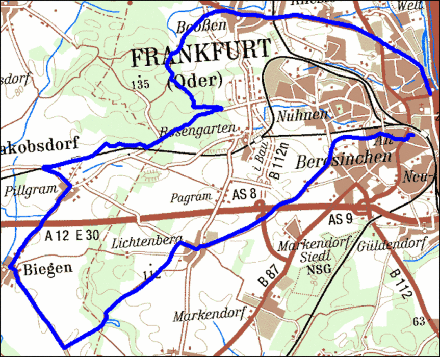 081) Blauer Storch & Vorlaubenhaus bei Frankfurt