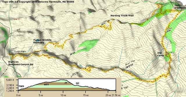Harding Truck Trail to Joplin Trail