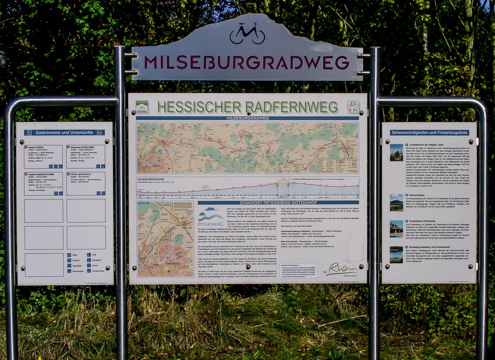 Rundtour: Fulda, Milseburgradweg-Ulstertalradweg-Kegelspielradweg