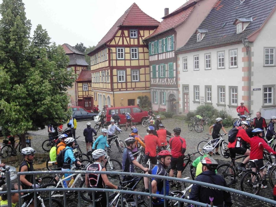 Von Zeil am Main auf die Steigerwaldhöhen, Aurachtal und im Maintal zurück