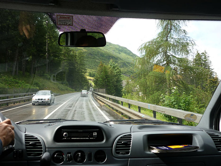 Tour de Suisse, Etappe 6: Von Innertkirchen mit dem Auto nach Airolo - Sch**eisswetter :-(
