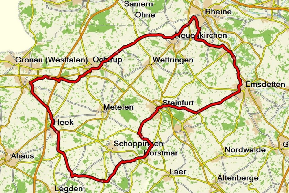 103 km durchs Münsterland