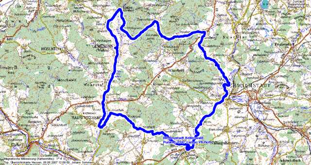 Radtourenfahrt durch den Kellerwald