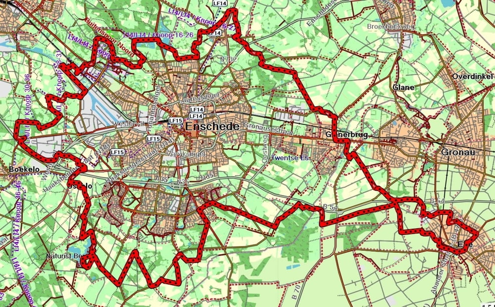 Die MTB Strecke um Enschede