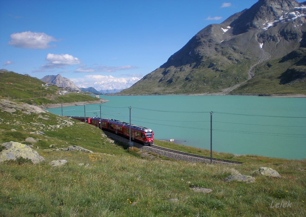 Bernina pass -Poschiavo -Monteratsch -Lago Bianco