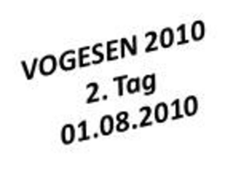Vogesen 2010 - 2. Tag