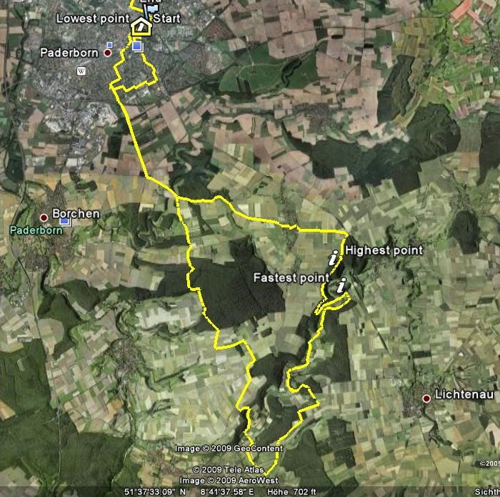 Feierabendtour durch den Paderborner Sueden