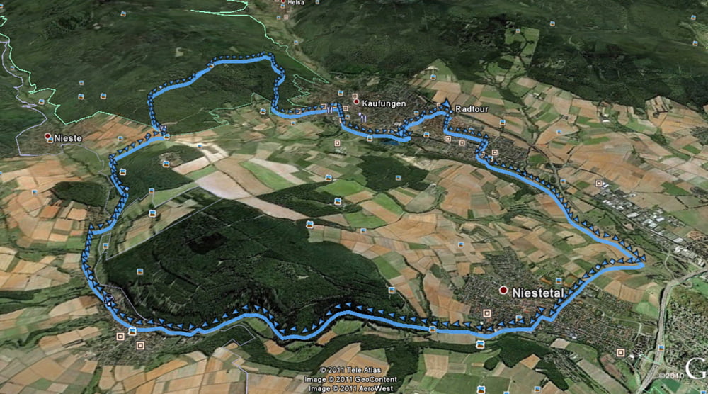Von Kaufungen im Flachland um den Sensenstein