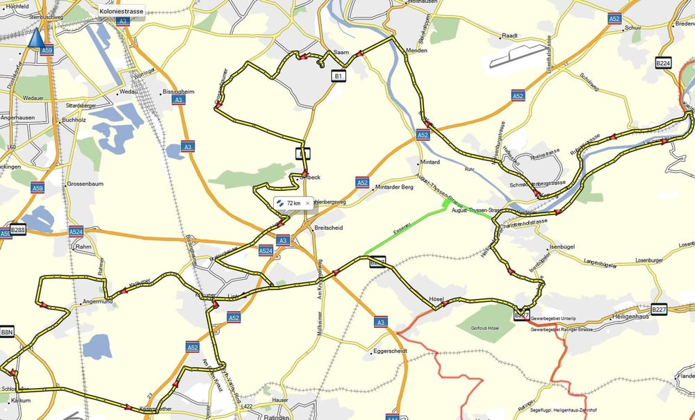 Ruhrtal-RTF 72 km