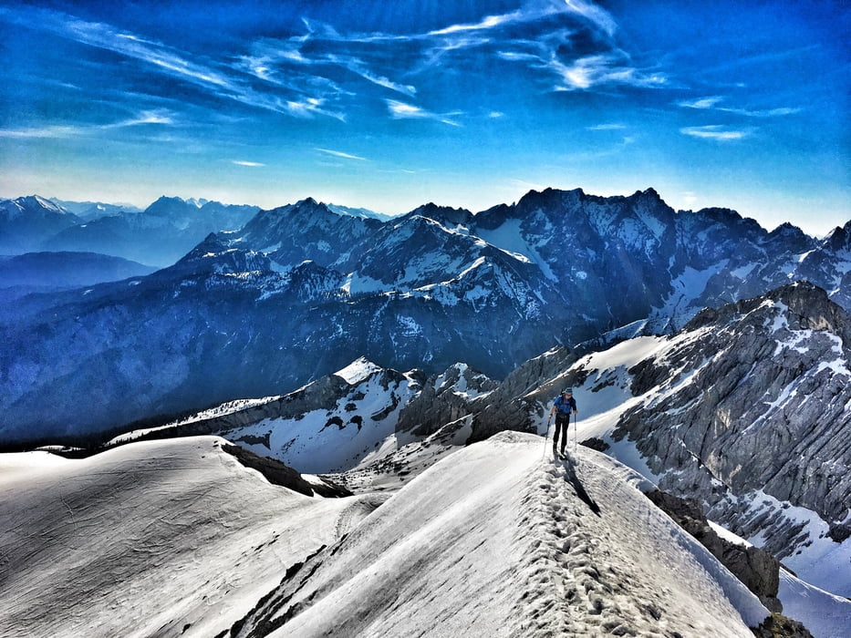 Alpspitze über Schöngänge