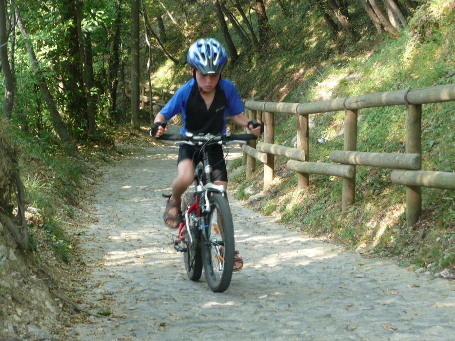Biken mit Kindern Iseosee Monte Isola