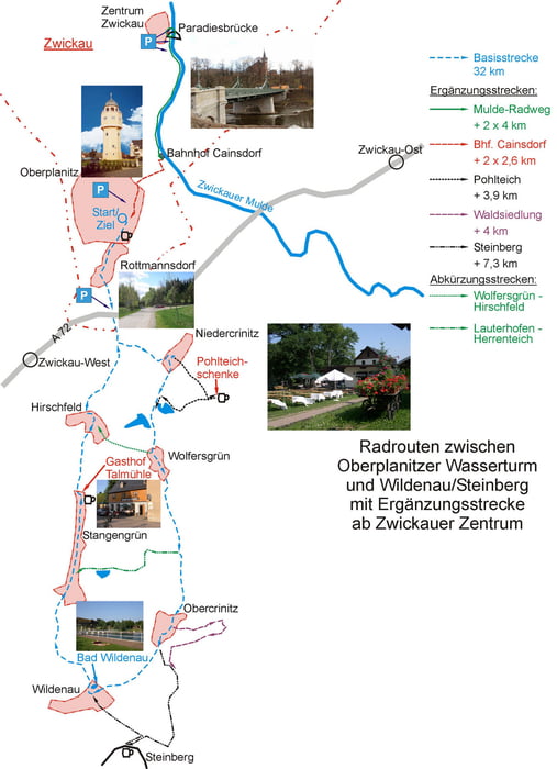 Varianten Zwickau – Steinberg