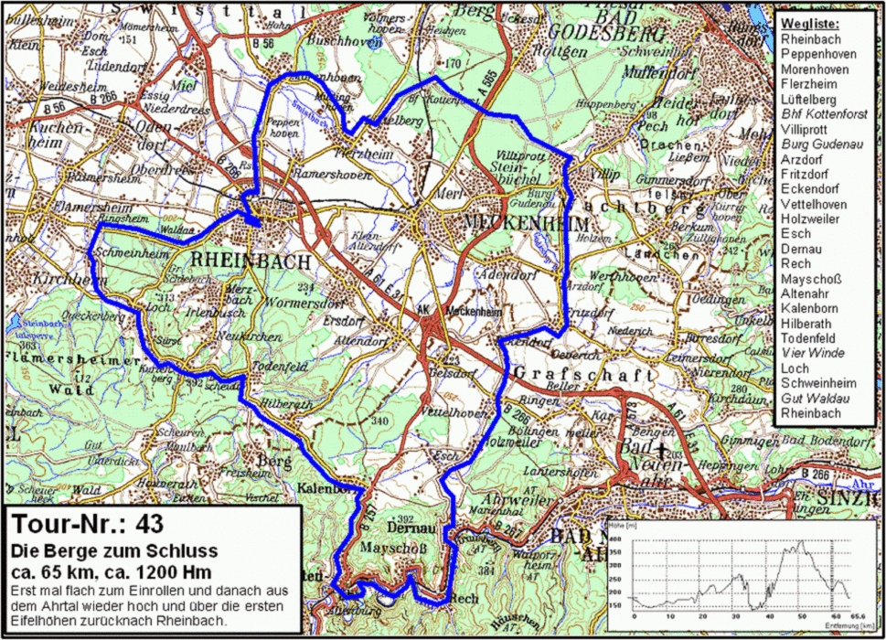 RSC Rheinbach Tour 043 - Die Berge zum Schluss