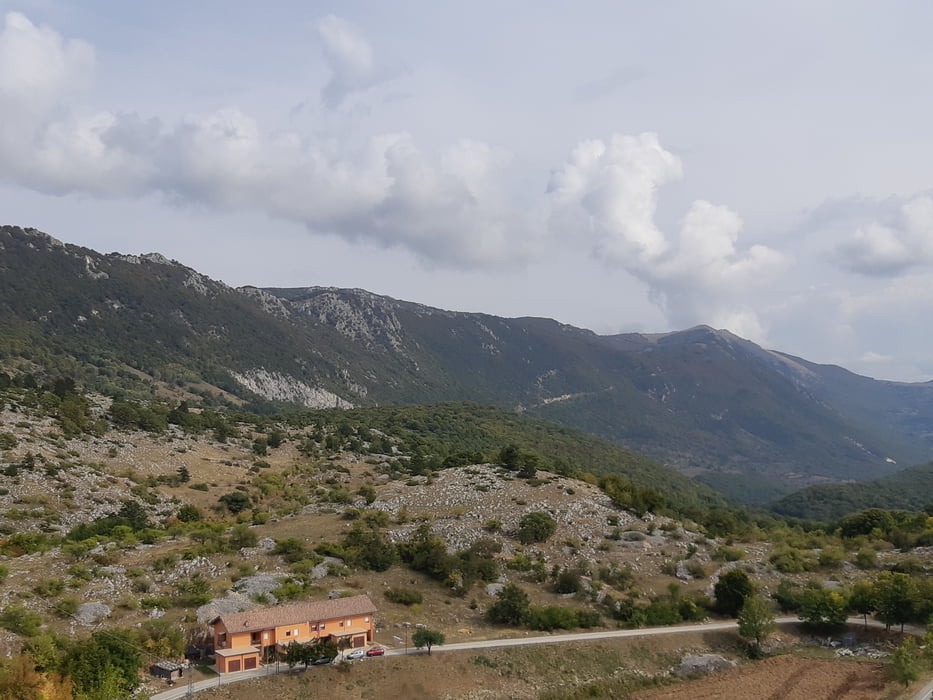 Blick zum Gipfel (ganz rechts)