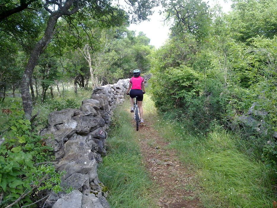 Krk to Malinska through the woods