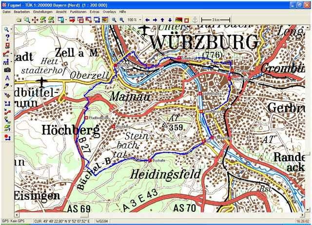Lange Laufrunde um Würzburg