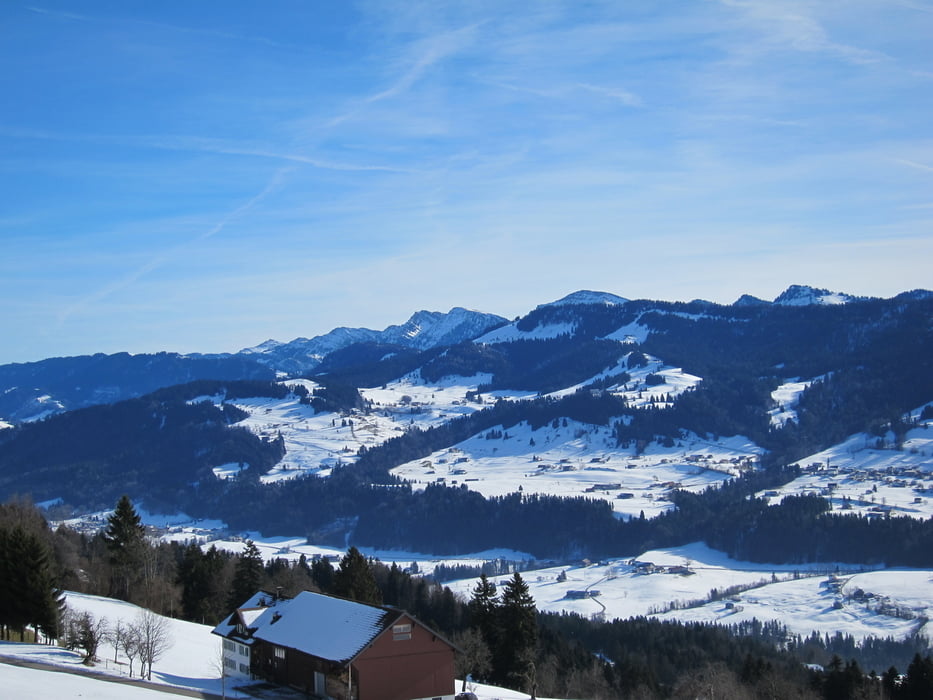 Winterwanderung bei Sulzberg