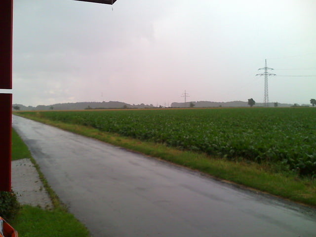Lemgo-Lage-Wiembeck im Regen