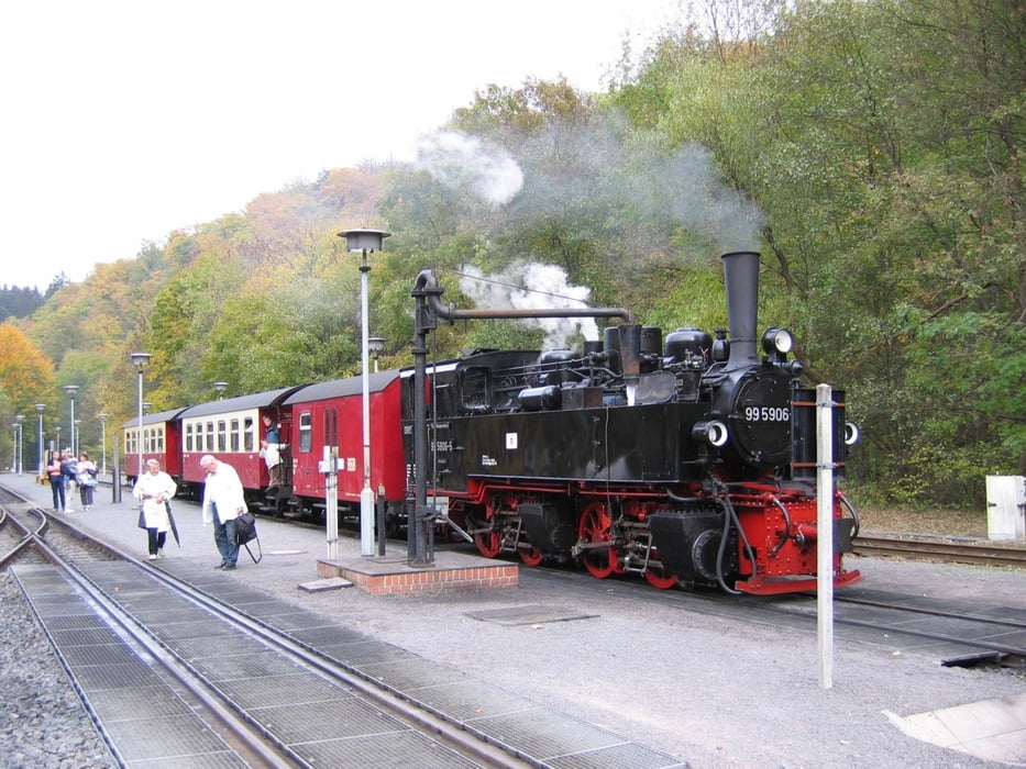 Mit dem Dampfzug nach Harzgerode