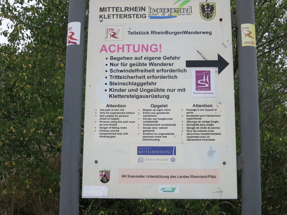 Traumschleife: Mittelrhein Klettersteig