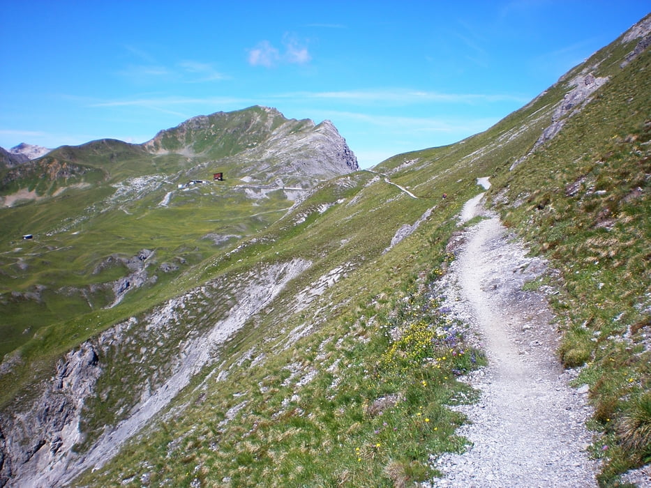 Alpy: Davos -Höhenweg -Chörbsh Horn -Jatzmeder -Sand -3 x lanovka
