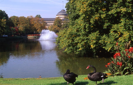 Joggen im Wiesbadener Kurpark