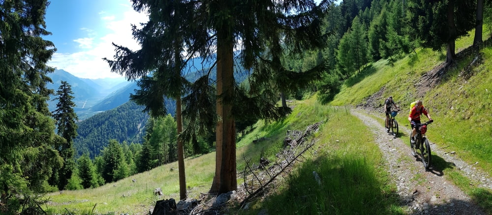 TransAlp Barbarossa-Trail und Roatbrunn-Trail ab Tarscher Alm