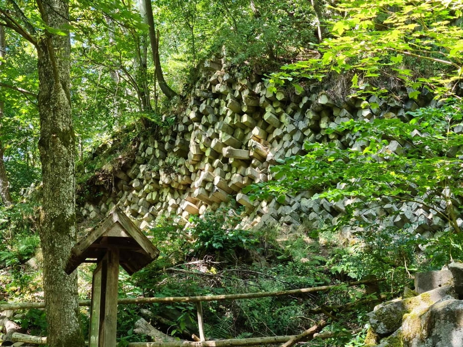 Hochrhöntour Plus - Schornhecke-Thüringer Hütte-Rother Kuppe-GAngolfberg-Basaltwand-Basaltsee-schwäbischer Himmel