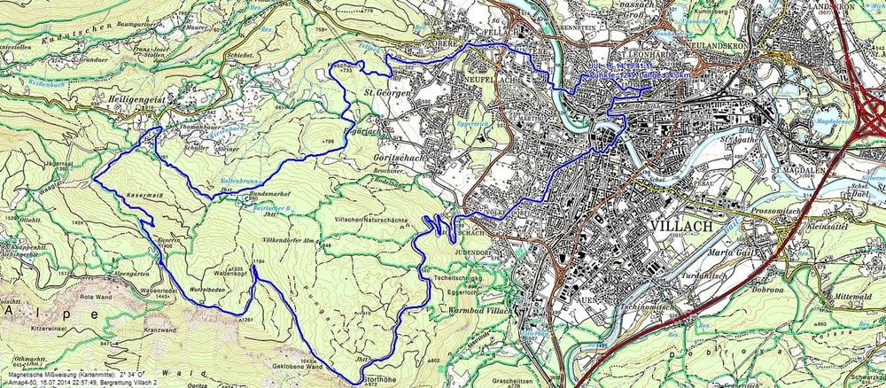 Von Villach zur Kaserin fahrend....
