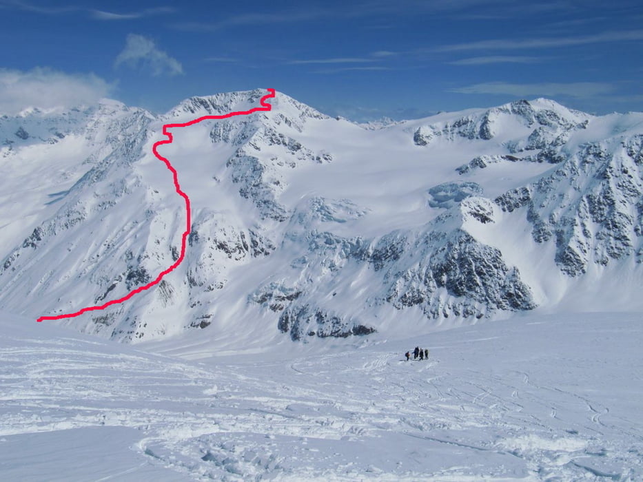 Palon de la Mare (3708m) und M. Cevedale (3769m)