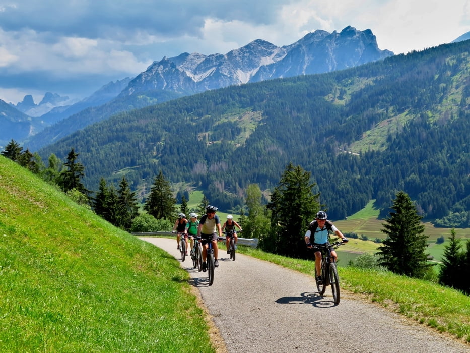 MTB-Achter von Aufkirchen/Toblach zur Traistner Alm