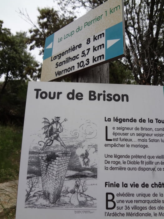from Uzer to Tour de Braison