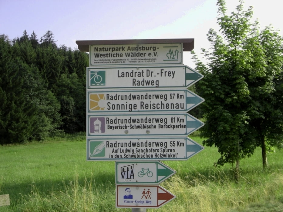 Landrat Dr.-Frey- und Donauried-Radweg: Augsburg-Dillingen
