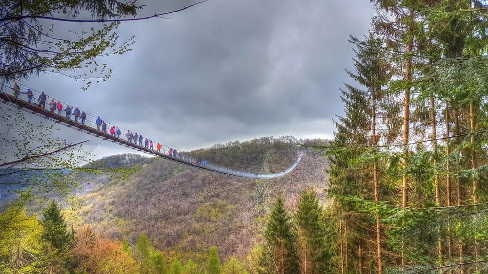 Die längste Hängeseilbrücke Deutschlands Rundwanderung