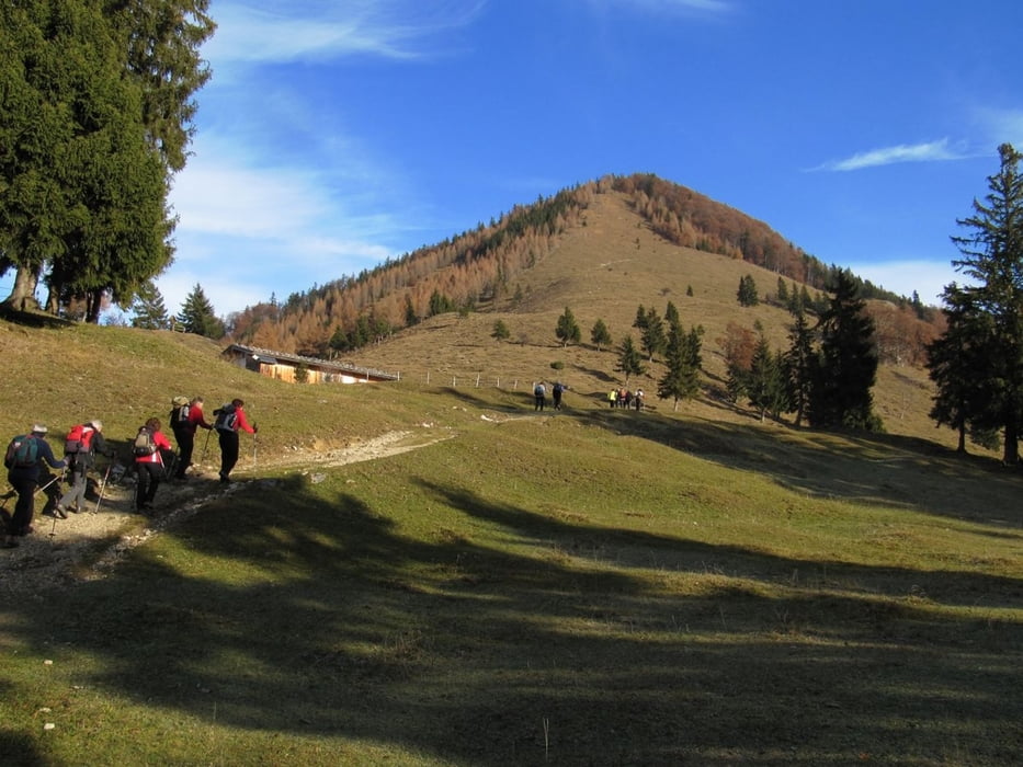 Hochplatte (1587m) Südanstieg, Chiemgauer Berge