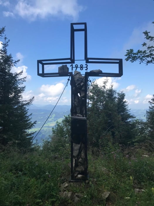 altes Gipfelkreuz