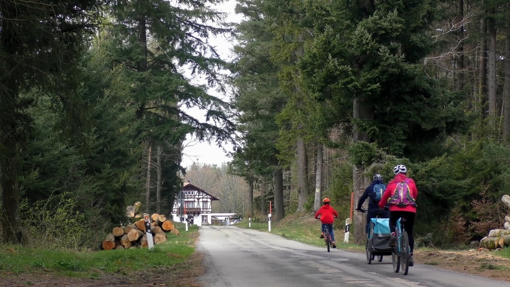 MTB-Einsteigertour: Vom Forsthaus Heldenstein zum Forsthaus Taubensuhl