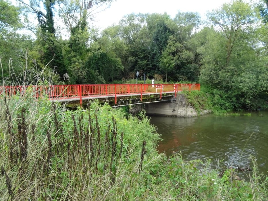 Mündung der Nette in den Rhein